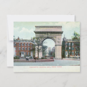 Greenwich Village, New York City Vintage Vykort