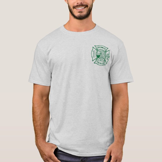 Greenwood avfyrar räddingen t-shirt (Framsida)