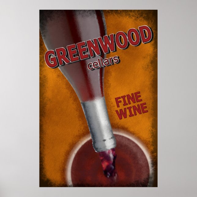 Greenwood Cellars - Bra Vin Poster (Framsidan)