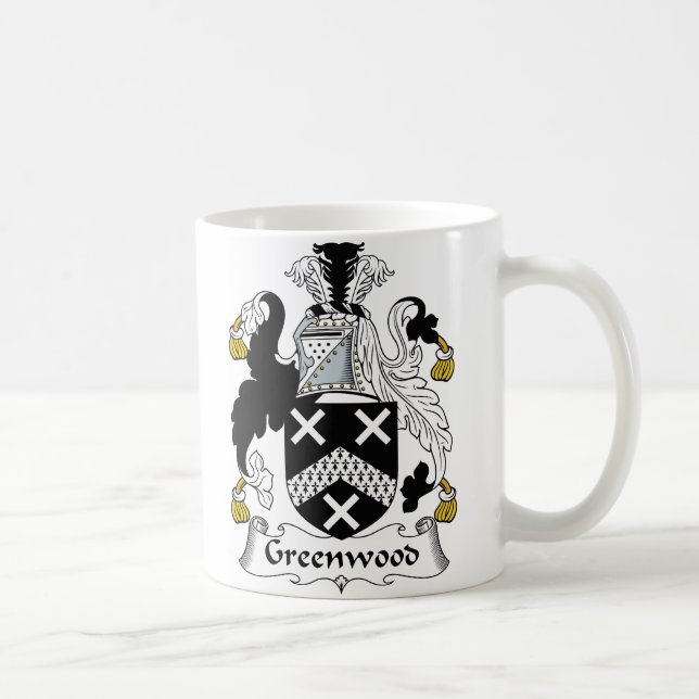 Greenwood familjvapensköld kaffemugg (Höger)