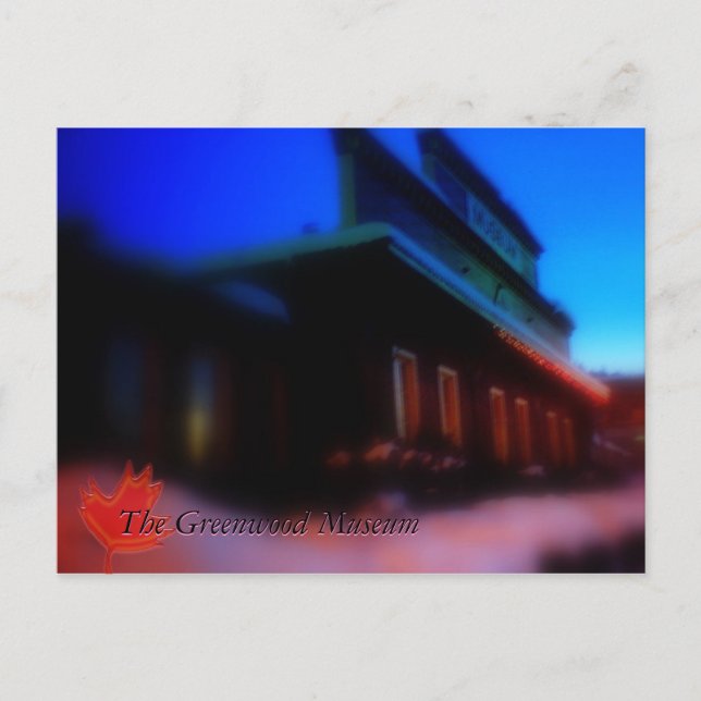 Greenwood Museum Vykort (Framsida)