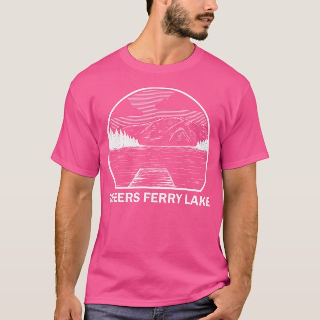Greers Ferry Sjö Arkansas Funny Fishing Camping S T Shirt (Framsida)