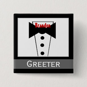 Greeter - knäppas känt Tuxbröllop för Knapp