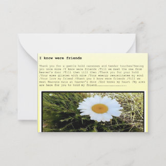Greeting card a set of 10  'I know were friends' Anteckningskort