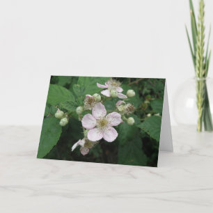 Greeting Card-Anpassningsbar för Blackberry Flower Kort