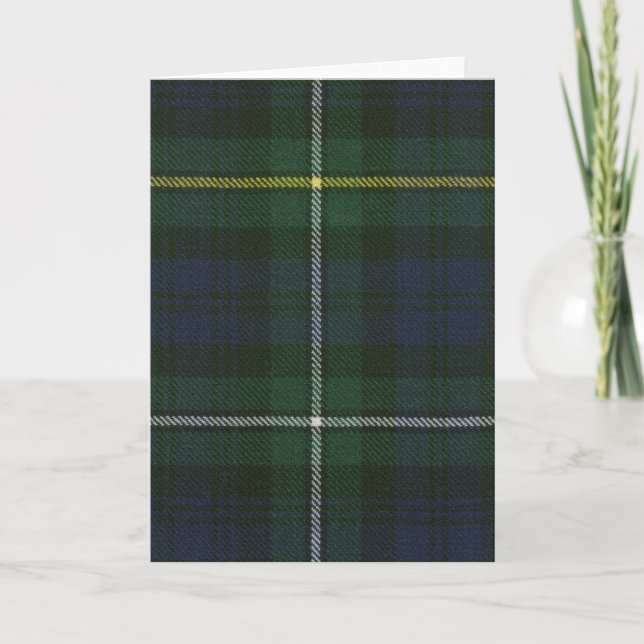 Greeting Card Campbell of Argyll Modern Tartan Kort (Framsida)