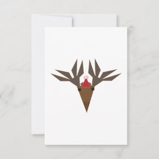 greeting card - Christmas moose  Tack Kort
