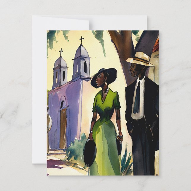 Greeting Card - Church Services #11 (Påsk) Julkort (Framsida)