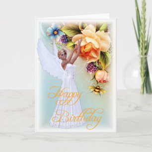 Greeting Card d4 för Angel & Ro Grattis på födelse Kort