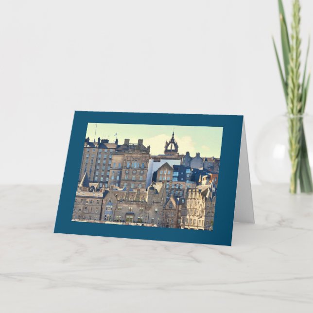 Greeting Card Edinburgh Old Town Kort (Framsida)