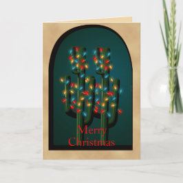Greeting Card för Adobe-julaktus Träd Helgkort