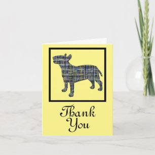 Greeting Card för engelska Hund i Bull Terrier Kort