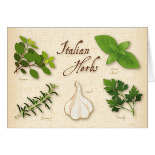 Greeting Card för italienska Örter Hälsningskort