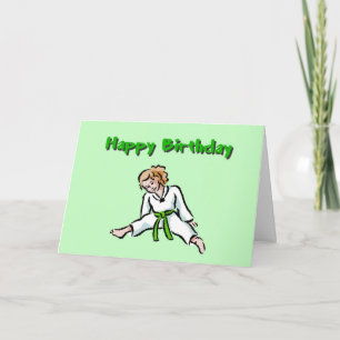 Greeting Card för martialkonst i grattis på födels Kort