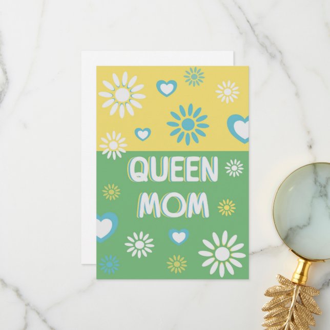 Greeting Card for mom Tack Kort (Fram/Back In Situ)