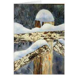 Greeting Card för snö Hälsningskort