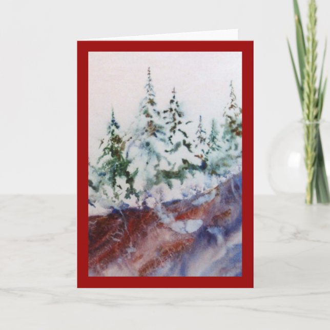 Greeting Card för snö Kort (Framsida)