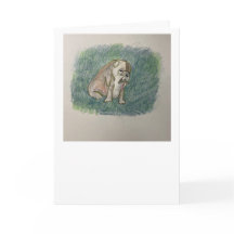 Greeting Card för spansk Bull Dog