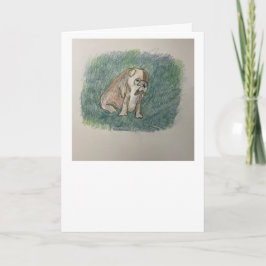 Greeting Card för spansk Bull Dog Kort