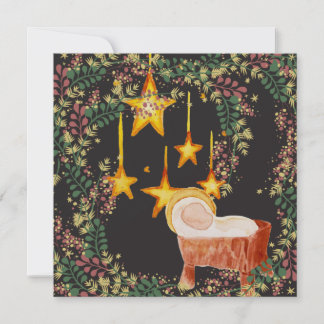 Greeting Card för spanska julafton Navidad Blommig Kort