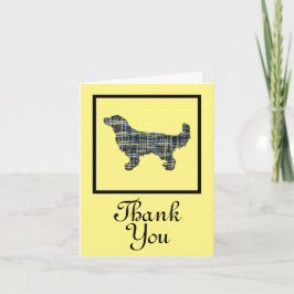 Greeting Card för Tack av Golden Retriever-Hund Kort