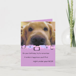 Greeting Card för Tillfällen Golden Retriever Kort