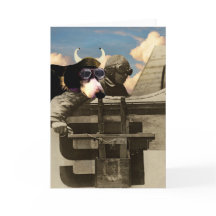 Greeting Card (hälsningskort) för flygande hund