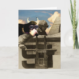 Greeting Card (hälsningskort) för flygande hund Kort