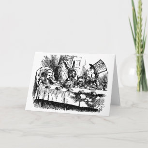 Greeting Card illustration Alice i Wonderland Kort