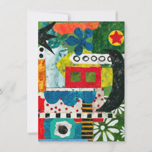 Greeting Card-kort i centrala städer Kort