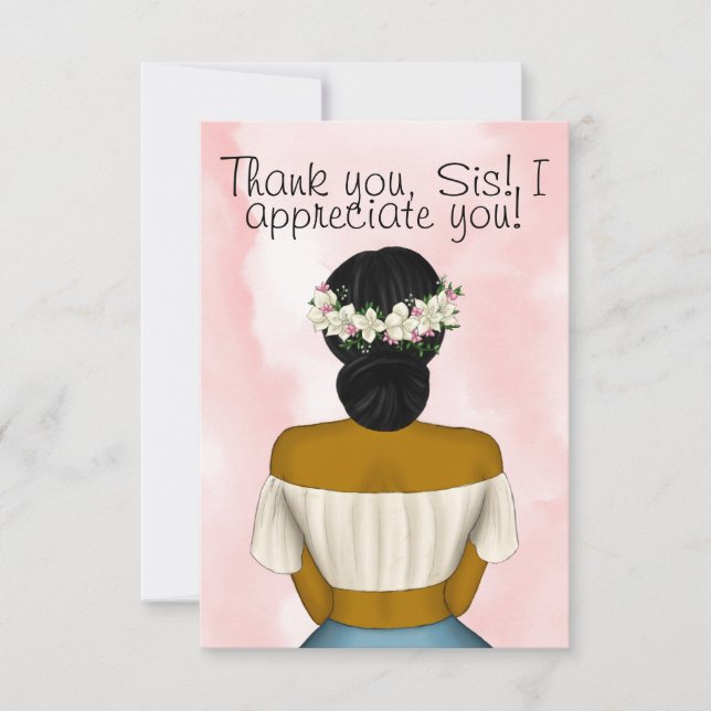 Greeting Card med afrikansk Boho Girl (Framsida)