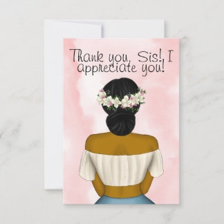 Greeting Card med afrikansk Boho Girl