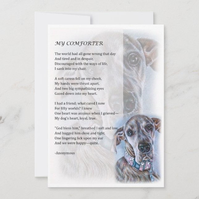 Greeting Card of Great dane Hund älskare Gift Kort (Framsida)