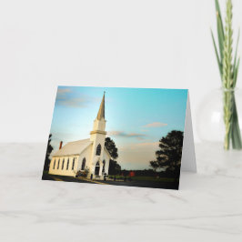 Greeting Card - Texas Land Church Kort