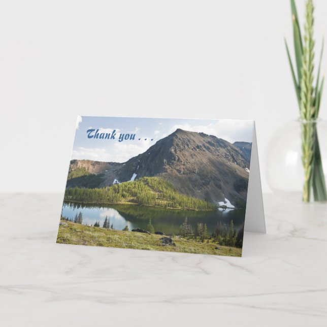 Greetingkort för Tack av berg (Framsida)