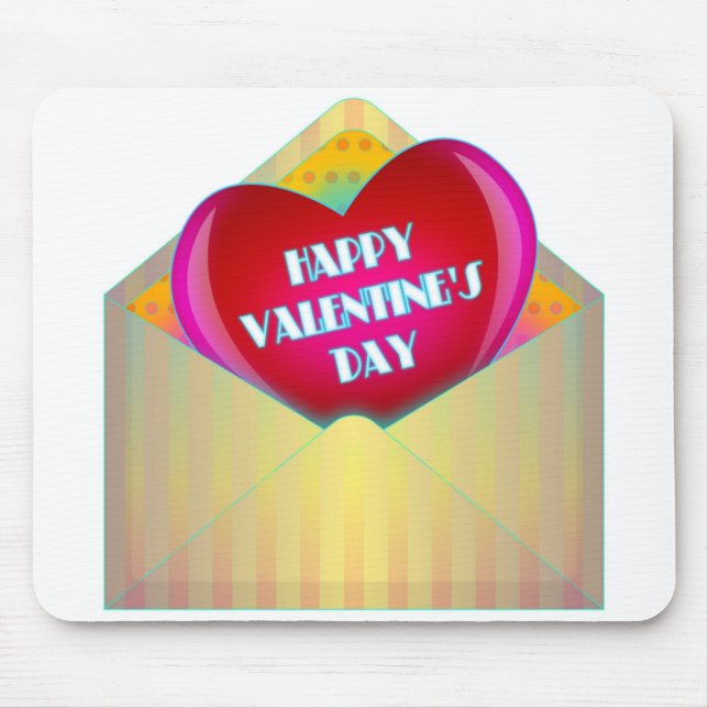 GREETINGKORT "HAPPY VALENTINE'S DAY" MUSMATTA (Framsidan)