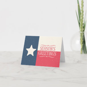 Greetings Card för Texas Flagga-säsong Kort
