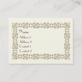 Greetings för art nouveau-säsongen visitkort