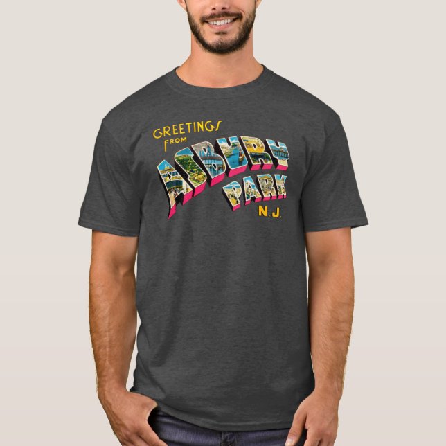 Greetings from Asbury Park girl T Shirt (Framsida)