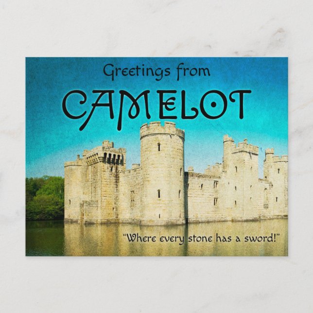 Greetings from Camelot Postcards Helg Vykort (Framsida)