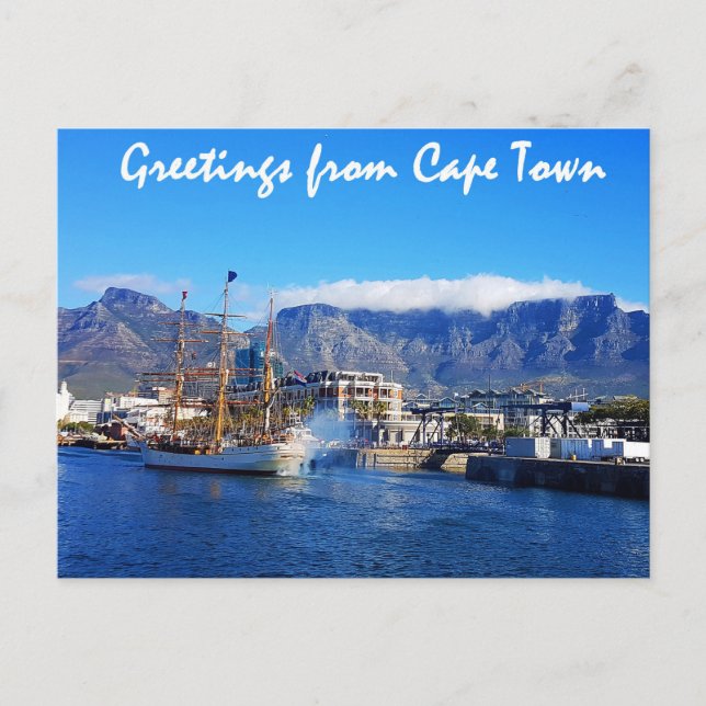 Greetings from Cape Town Vykort (Framsida)