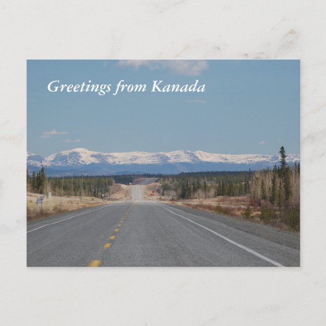 Greetings from Kanada Vykort (Framsida)