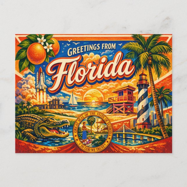 Greetings From Postcard  Vykort (Framsida)