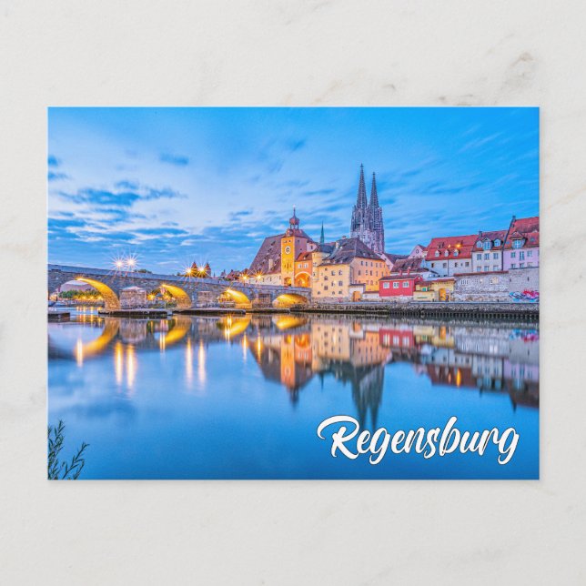 Greetings From Regensburg, Germany Vykort (Framsida)