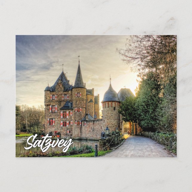 Greetings From Satzvey Castle, Germany Vykort (Framsida)