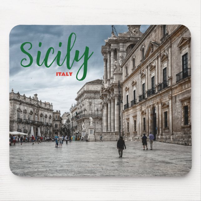 Greetings from Sicily Italy Scenic Mouse Pad  Musmatta (Framsidan)