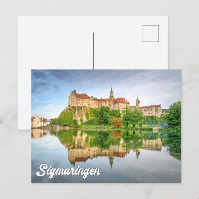 Greetings From Sigmaringen Castle, Germany Vykort (Fram/baksida)