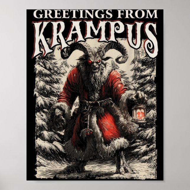Greetings From Ss Vom Krampus Festive Horror Chris Poster (Framsidan)