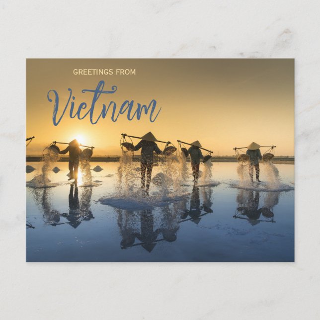 Greetings from Vietnam Postcard Vykort (Framsida)