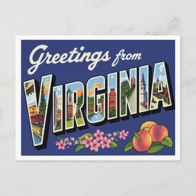 Greetings from Virginia Vykort (Framsida)